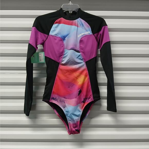 Sea Doo One Piece Rashguard Wetsuit Women's Small Swim Beach Surfing Water Ski - Picture 1 of 9